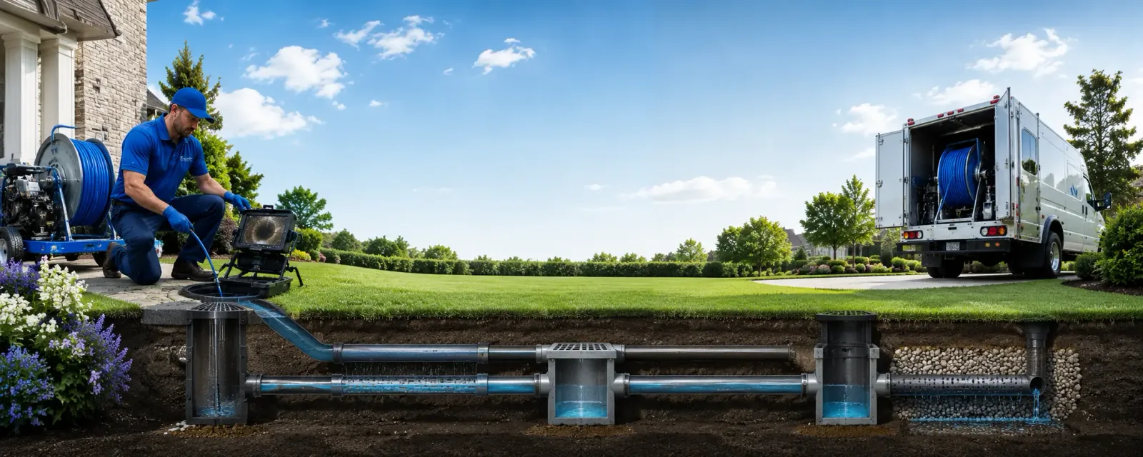 Outdoor drain cleaning information for Christine, ND